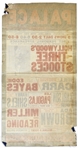 12.5 x 24 Poster From June 1939 Advertising The Three Stooges Show at the Blackpool Palace in England -- Curly Misspelled as Curley